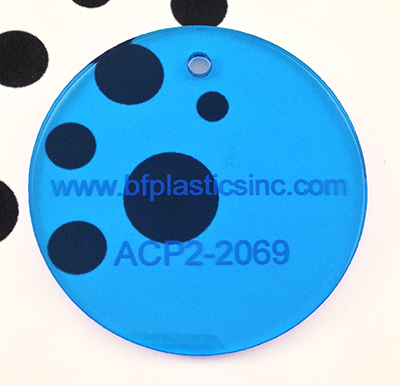 BF Cast Acrylic 1/8" Light Blue Transparent (2-sided gloss)