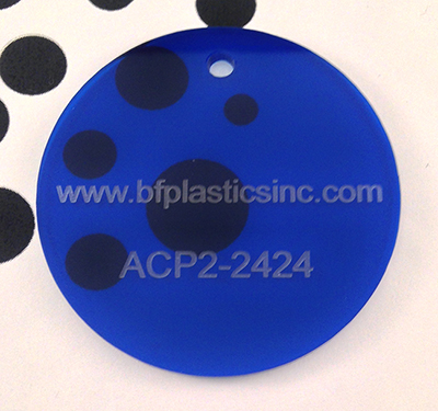 BF Cast Acrylic 1/8" Dark Blue Transparent (2-sided gloss)