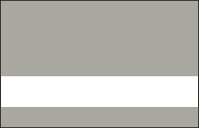 Discontinued item.  Rowmark Satin 1/16 2-Ply Battleship Grey/White