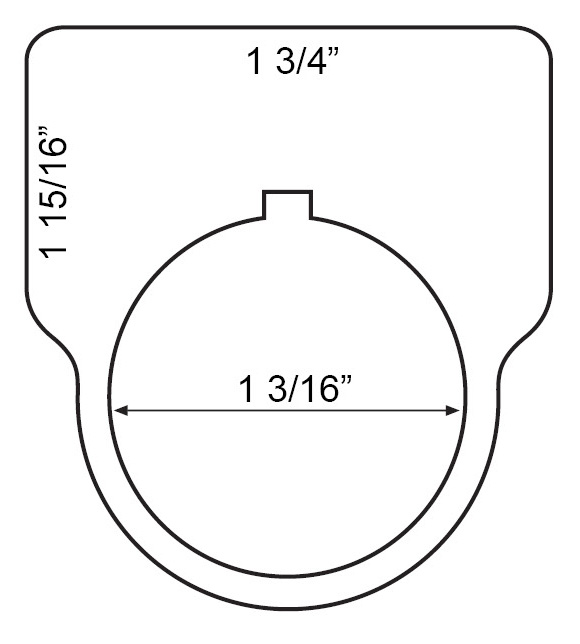 Legend Plate - Laser XT w/ Dura-Guard 1.93 x 1.75 White/Black - Pack of 25