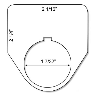 Legend Plate - Laser XT w/ Dura-Guard 2.25 x 2.06 Yellow/Black - Pack of 25