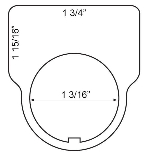 Legend Plate - Laser XT w/ Dura-Guard 1.93 x 1.75 Black/White - Pack of 25