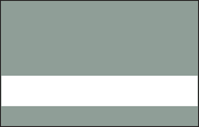 Discontinued item.  Rowmark Satin 1/16 2-Ply Metallic Grey/White