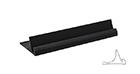 Desk Base 1/8" x 4" Matte Black
