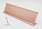 Desk Holder 2" x 8" Polished Rose Gold w/ 1/16" slot