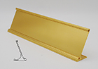 Desk Holder 2" x 8" Polished Yellow Gold w/ 1/16" slot