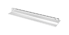 Wall Bracket 10" Polished Silver (holes) w/ 1/8" slot