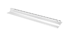 Wall Bracket 12" Polished Silver (holes) w/ 1/8" slot