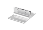 Wall Bracket 2" Polished Silver (holes) w/ 1/8" slot