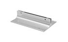 Wall Bracket 4" Polished Silver (holes) w/ 1/8" slot