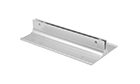 Wall Bracket 5" Polished Silver (holes) w/ 1/8" slot