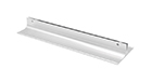Wall Bracket 8" Polished Silver (holes) w/ 1/8" slot